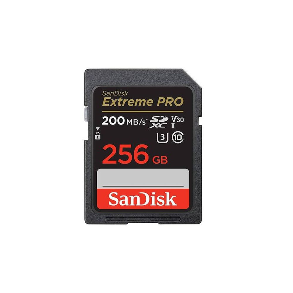 Memoria sd sandisk extreme pro 256gb 200mbs nuevo
