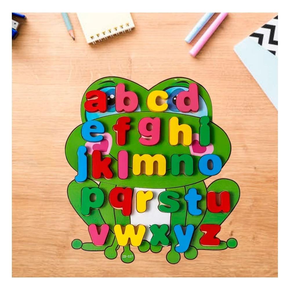 Material Didactico Educativo Abecedario Letras Encasables Rana Letras minusculas