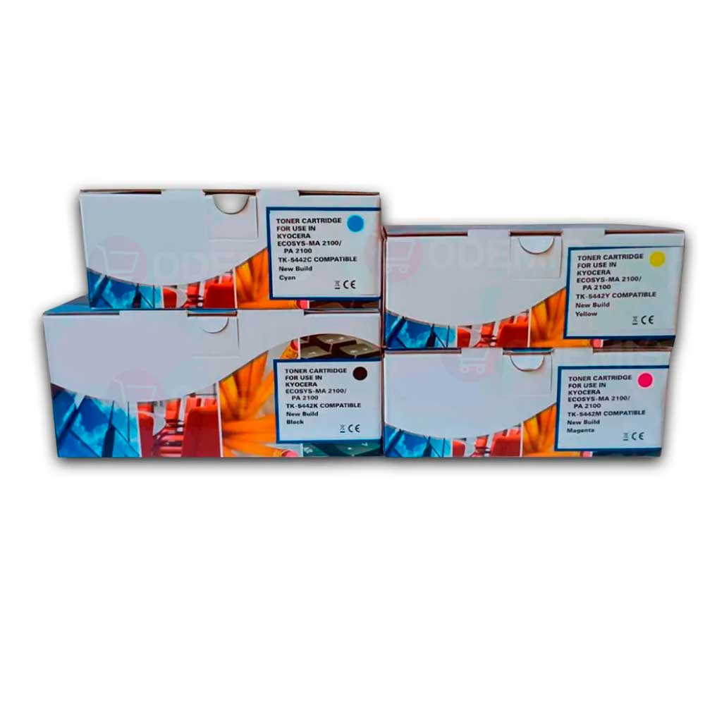 Kit de Toner Kyocera TK 5442 Negro y colores Compatible