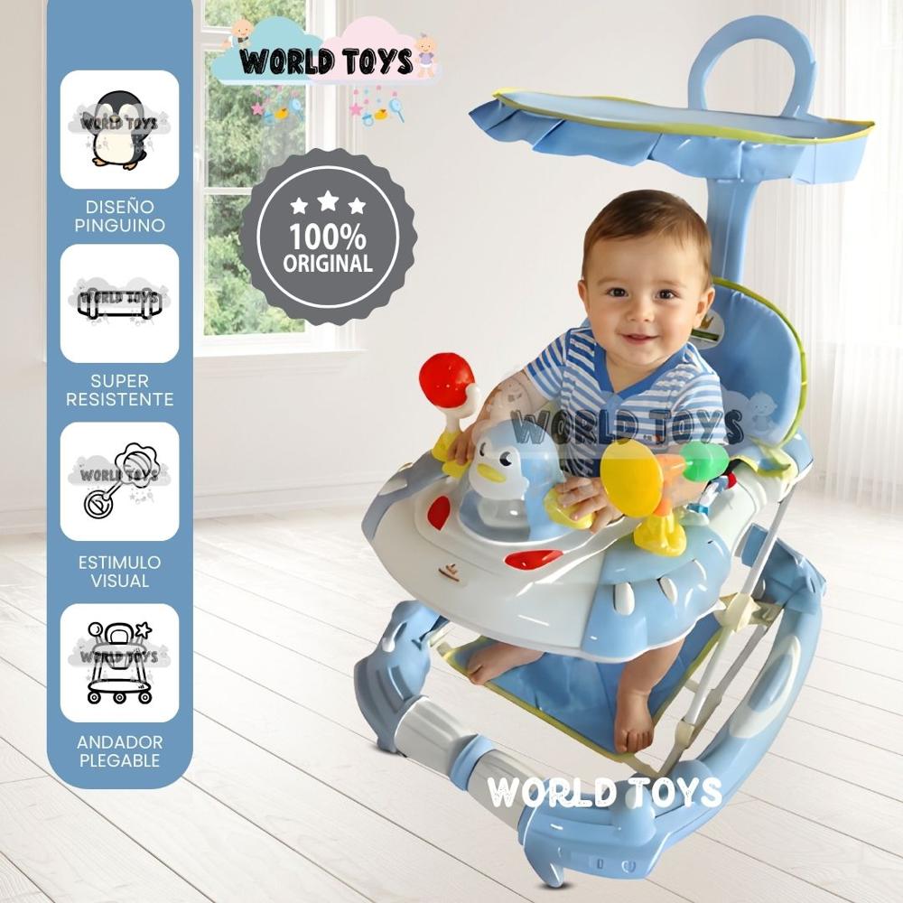 Andador con Tablero Musical HAPPY PENGUIN Blue