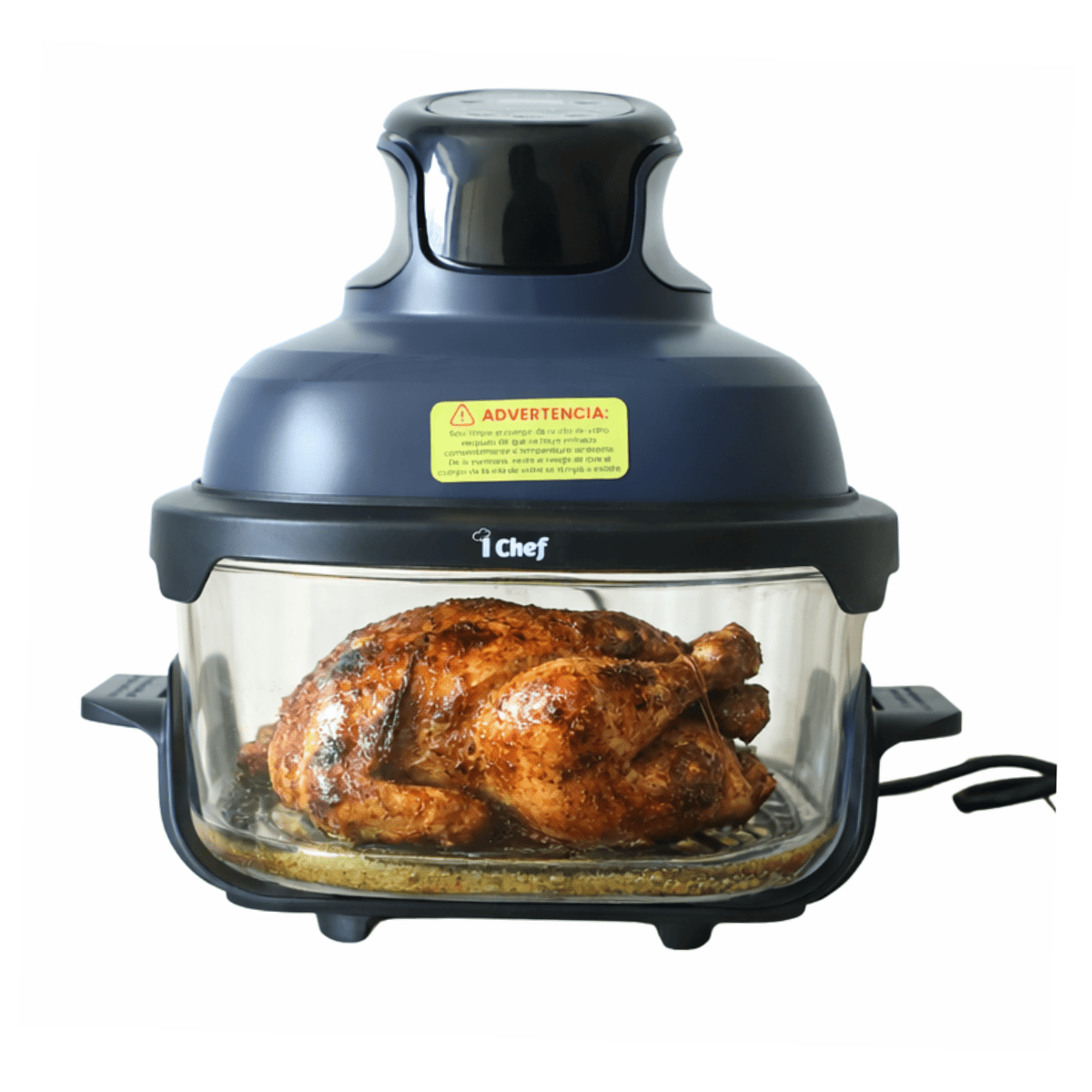 Freidora de Aire I Chef 360 de Vidrio Refractario Transparente 4.2L