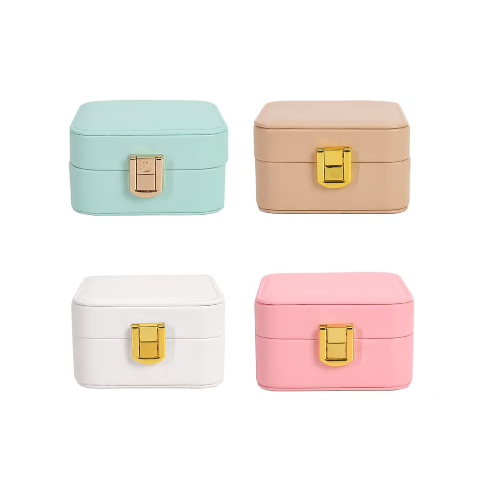 FELIZ DIA MAMA - Joyero de cuerina con espejo 04 colores multicolor