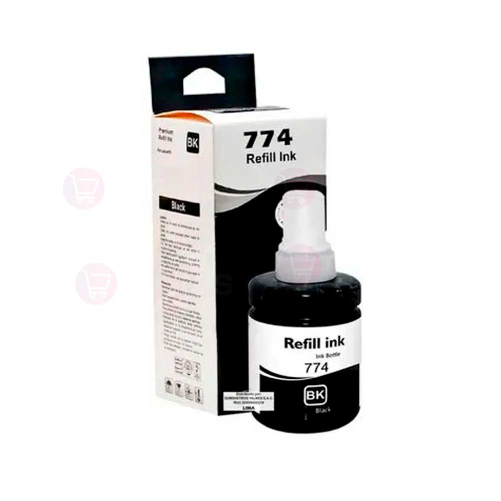Botella de Tinta Epson T774 Negro Compatible
