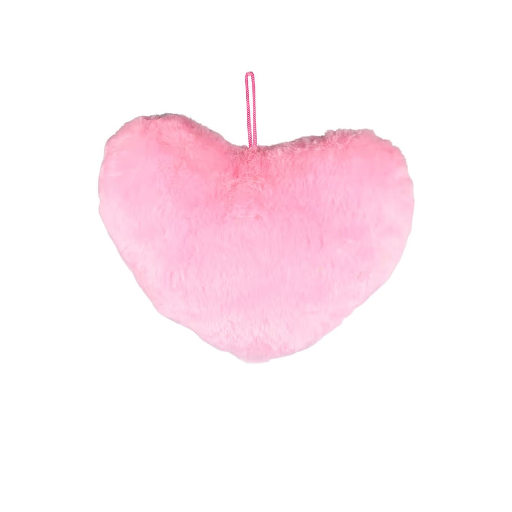 FELIZ DIA MAMA - CORAZÓN DECORATIVO DE POLIÉSTER ROSADO