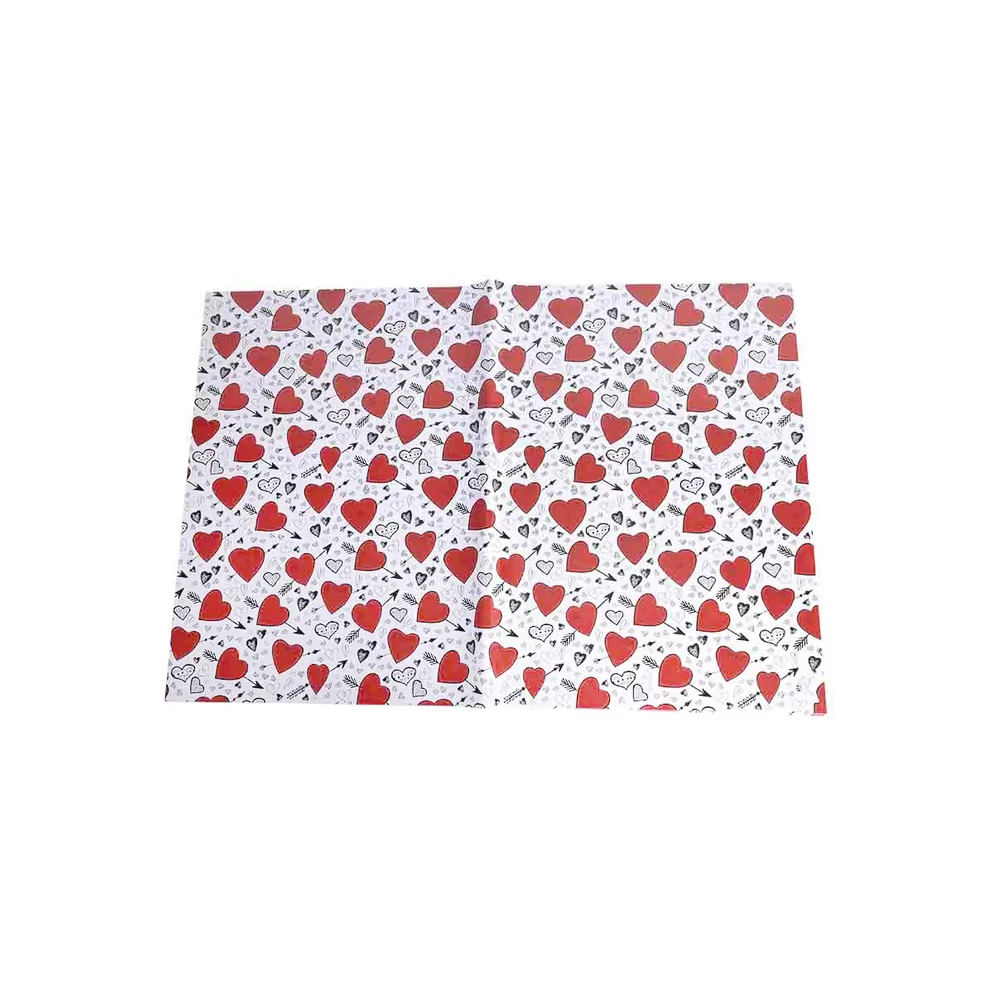 FELIZ DIA MAMA - Papel de regalo corazones Set de 10pzs