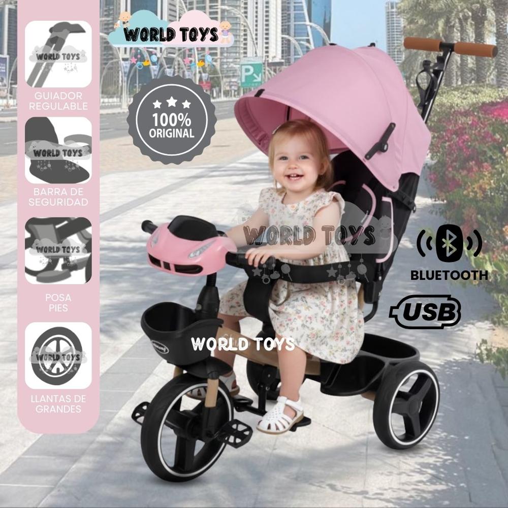 Triciclo Guiador para Niños LIGEND SUPRA Edición Limitada Pink