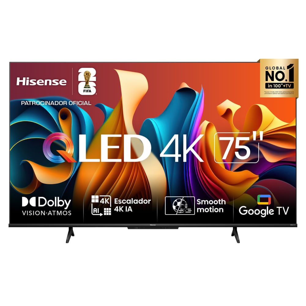 Televisor Hisense 75"" 75Q6N QLED 4K UHD Google Tv