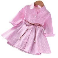 Vestido Rayas Rosadas y Blancas