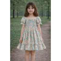 Vestido Flores Verdes