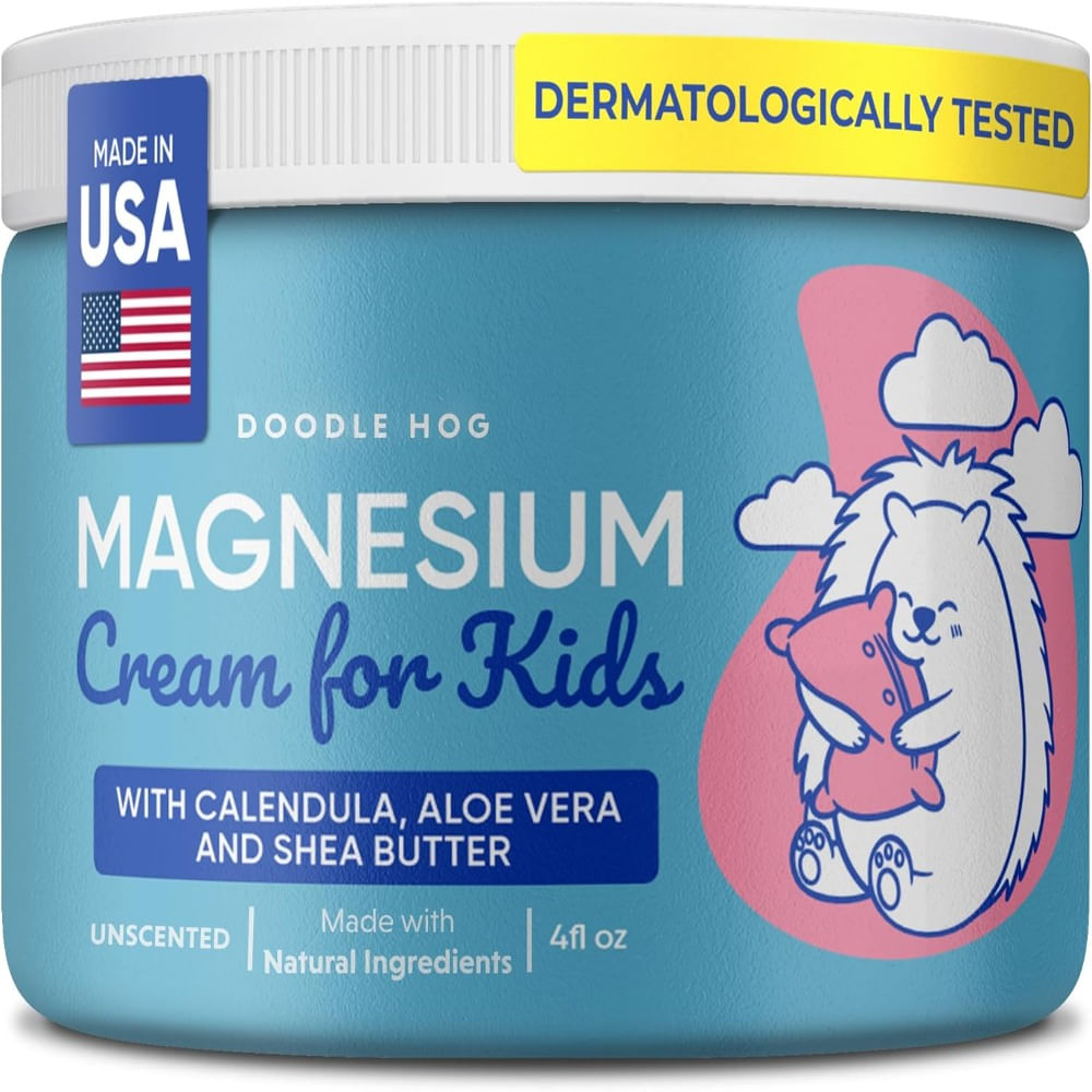 DOODLE HOG Crema de magnesio para niños alivio calmante y relajación