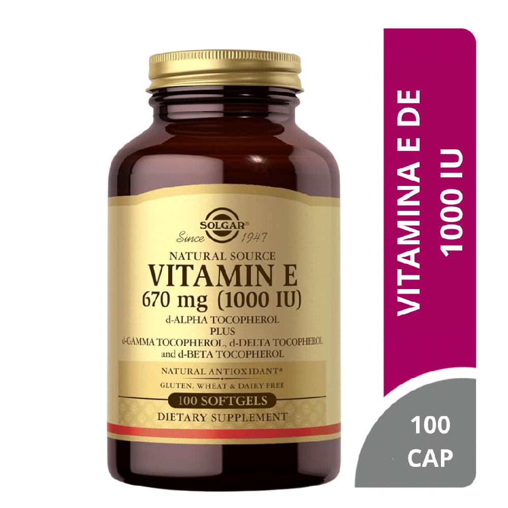 VITAMINA E SOLGAR 100 CÁPSULAS