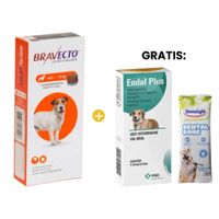 Bravecto Antipulgas Perro Masticable 4.5 a 10 Kg y GRATIS Endal Antiparasi y Dental Bone