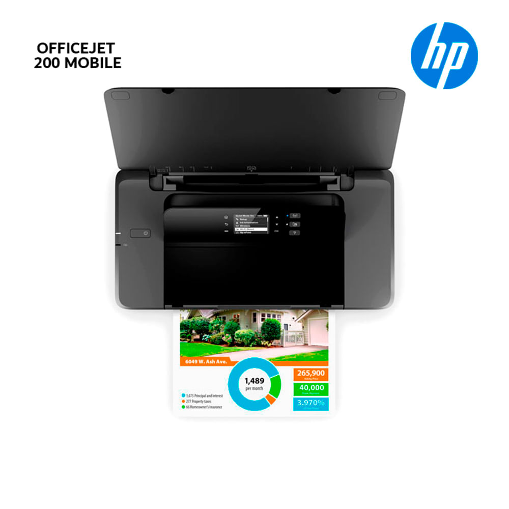 Impresora HP Officejet 200 Mobile Inkjet Printer Wireless - CZ993A