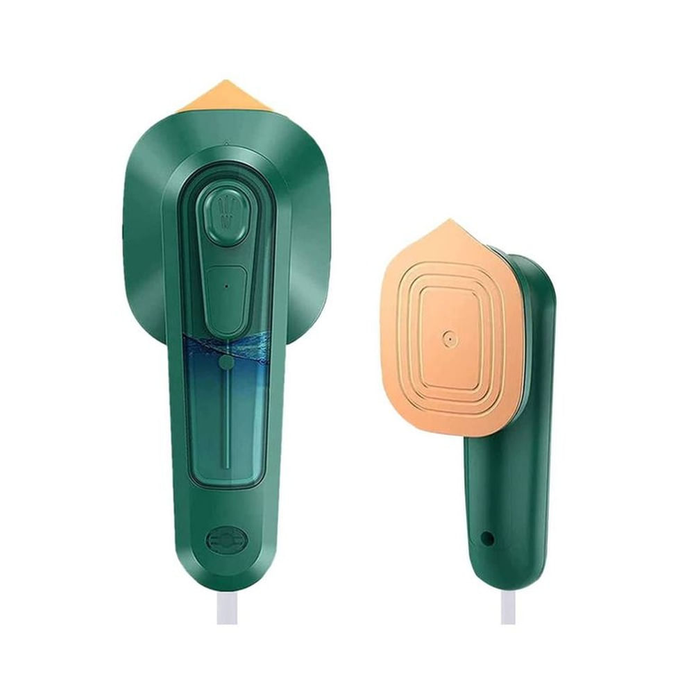 Mini Plancha Portátil Verde Planchado a Vapor Electrico Viajero