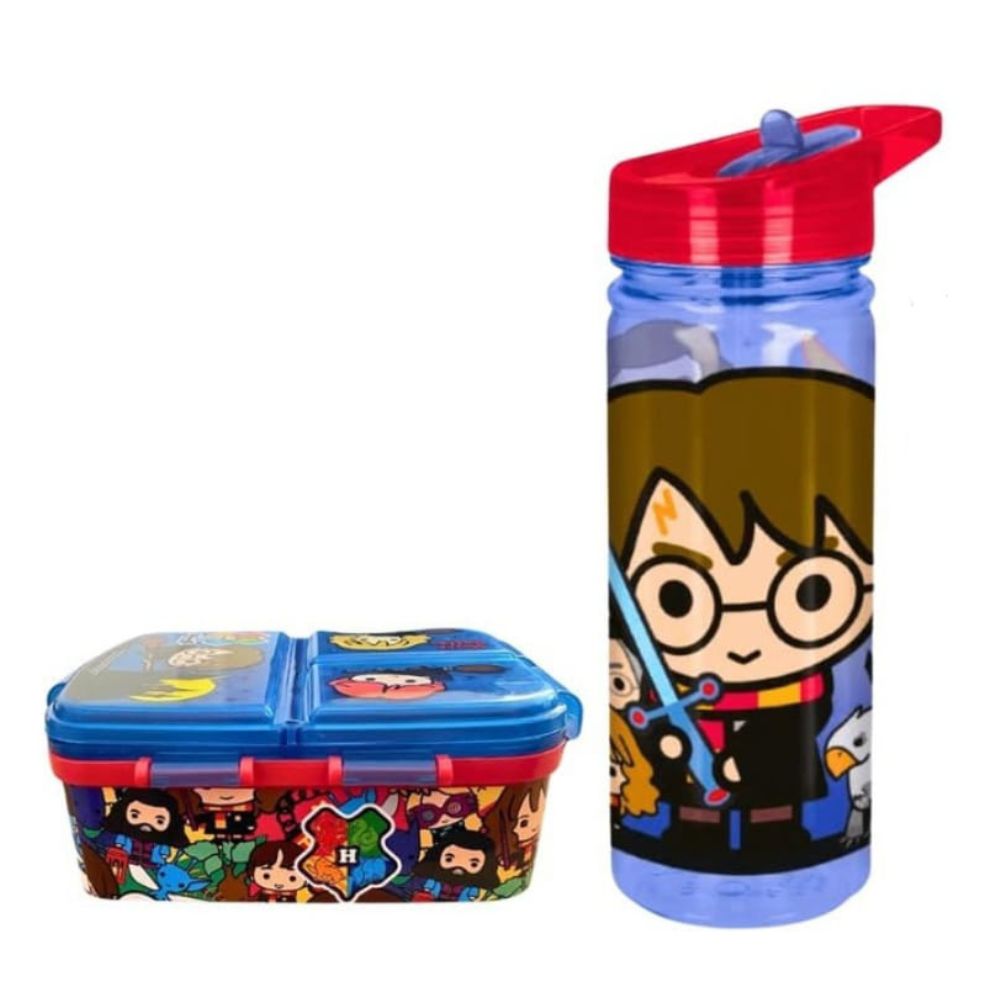 pack tomatodo 580 ml y taper lonchera harry potter