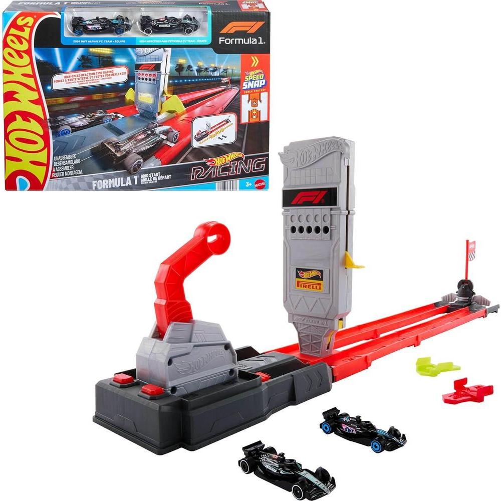 Juguete De Pista Hot Wheels Racing Formula 1 Con Autos A Escala