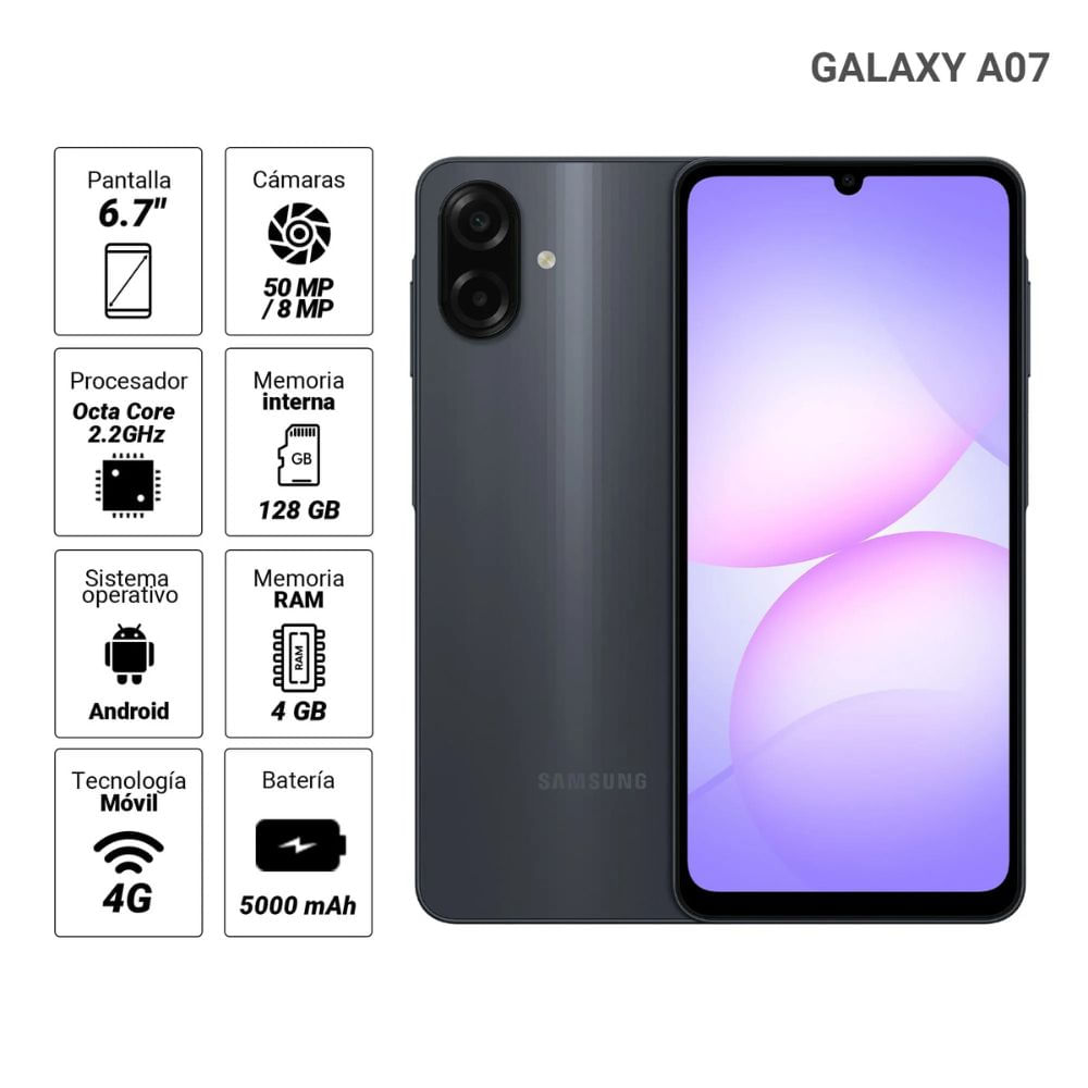 CELULAR SAMSUNG GALAXY A17 128GB BLACK