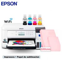 Impresora De Sublimacion Epson Surecolor F170 mas 100 und papel de sublimacion