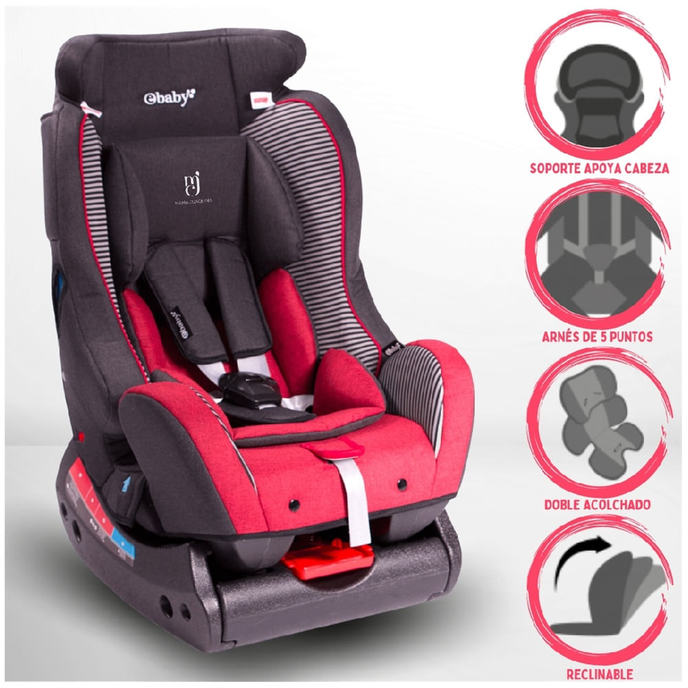 Silla de Auto Alcolcahdo Ebaby Bux 562-1 Red