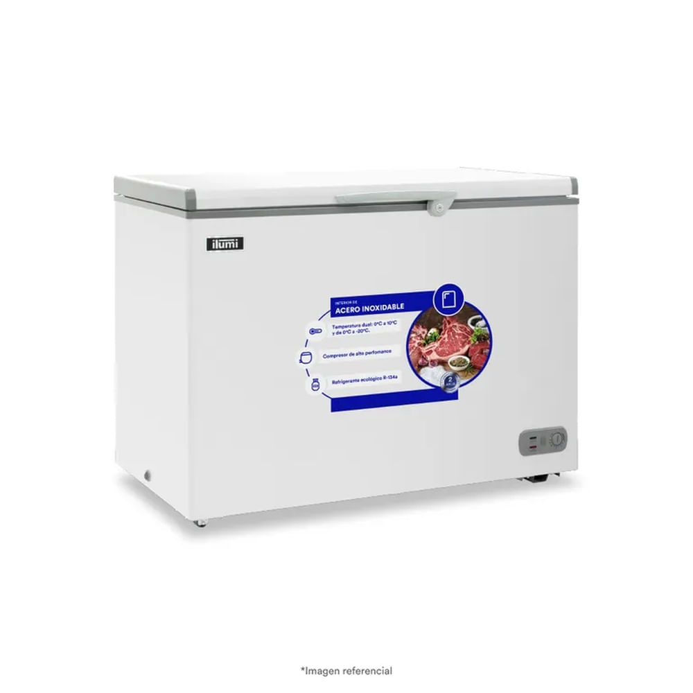 Congelador dual Ilumi de 340 Litros BLANCO