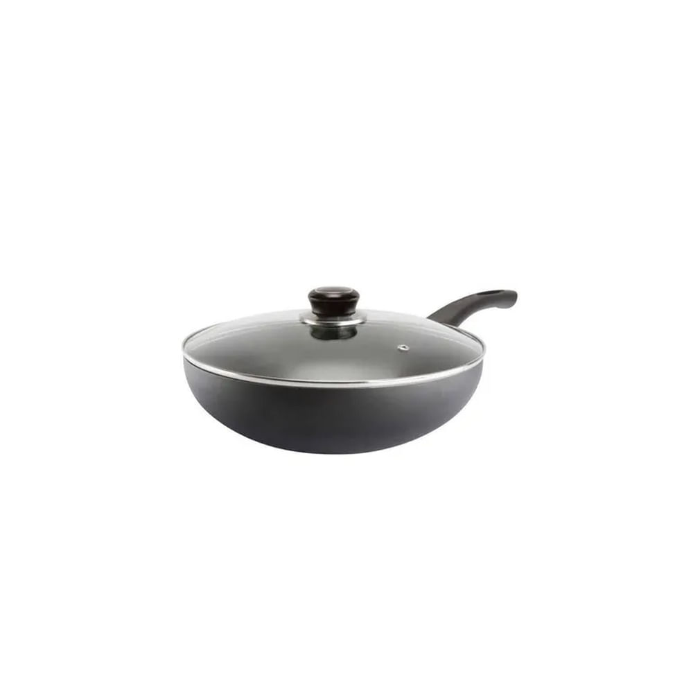 Sartén wok con tapa 28 cm