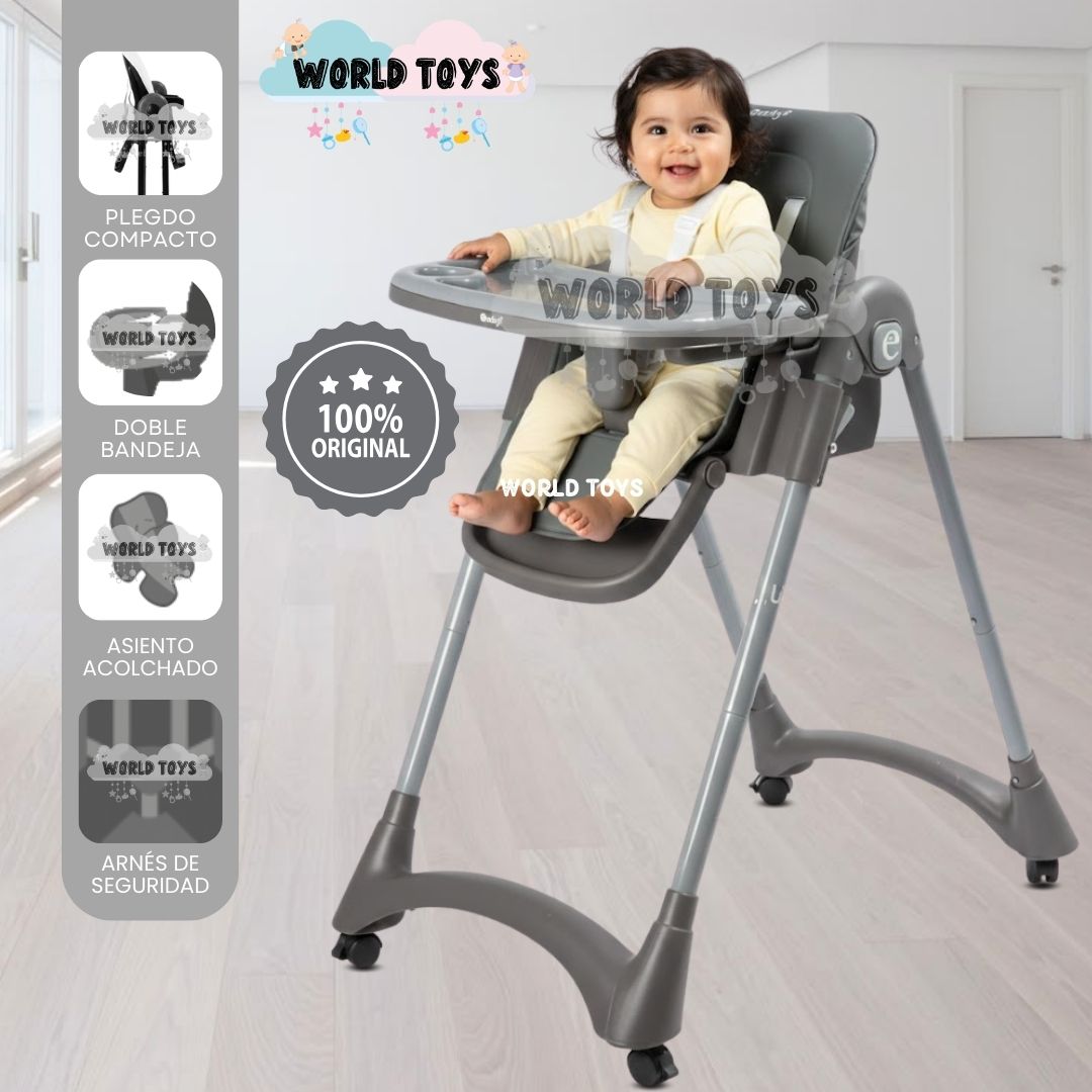 Silla de Comer Plegable ALAI Gray
