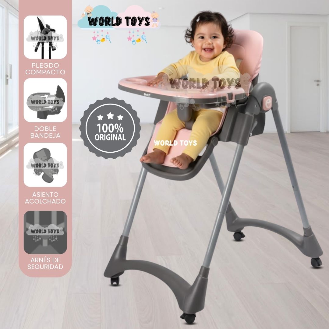 Silla de Comer Plegable ALAI Pink