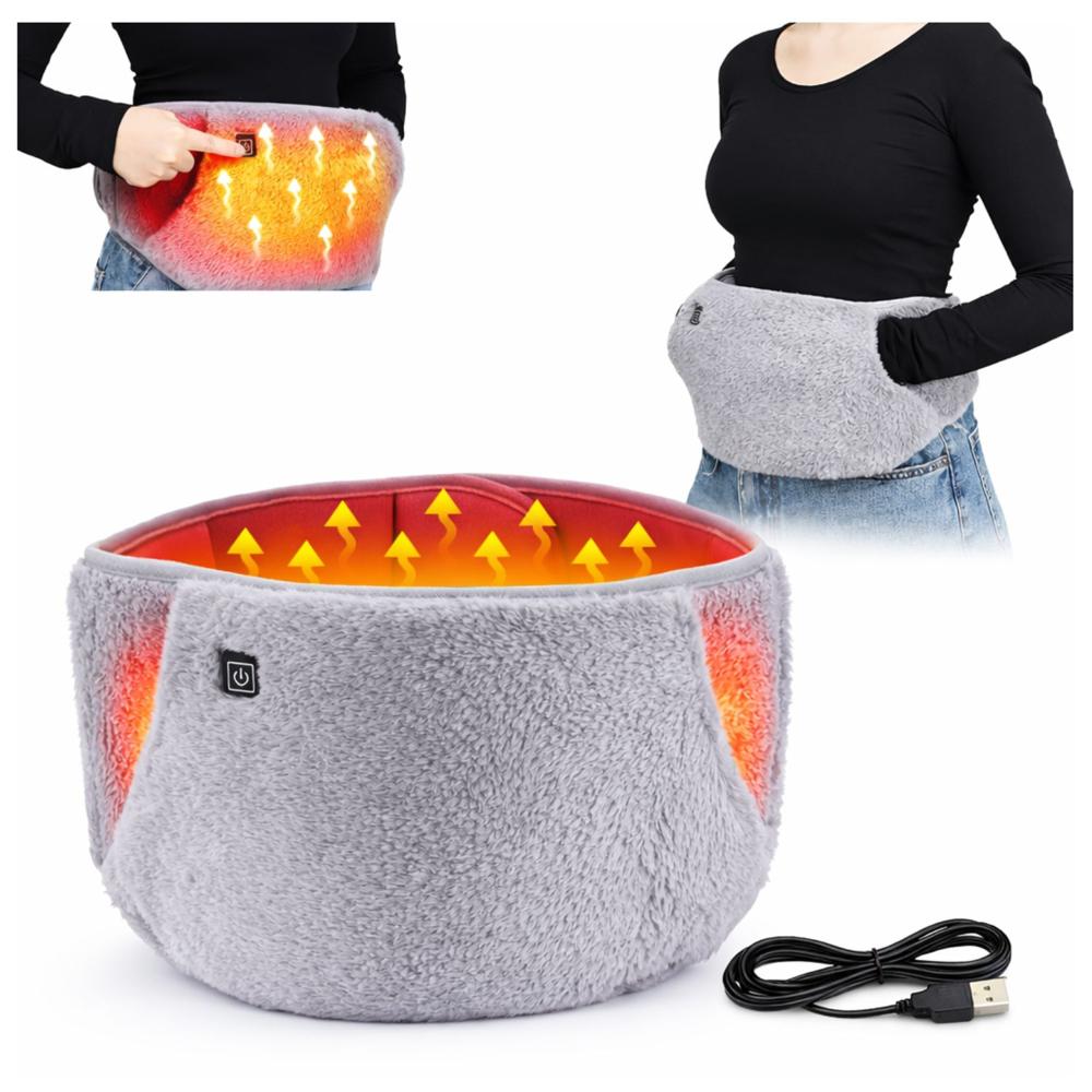 Cinturón Calentador Menstrual Eléctrico para Alivio de Cólicos y Dolor Abdominal