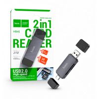Lector De Memoria Hoco Hb45 2 En 1 Tipo C  Usb2 0 Up 2tb