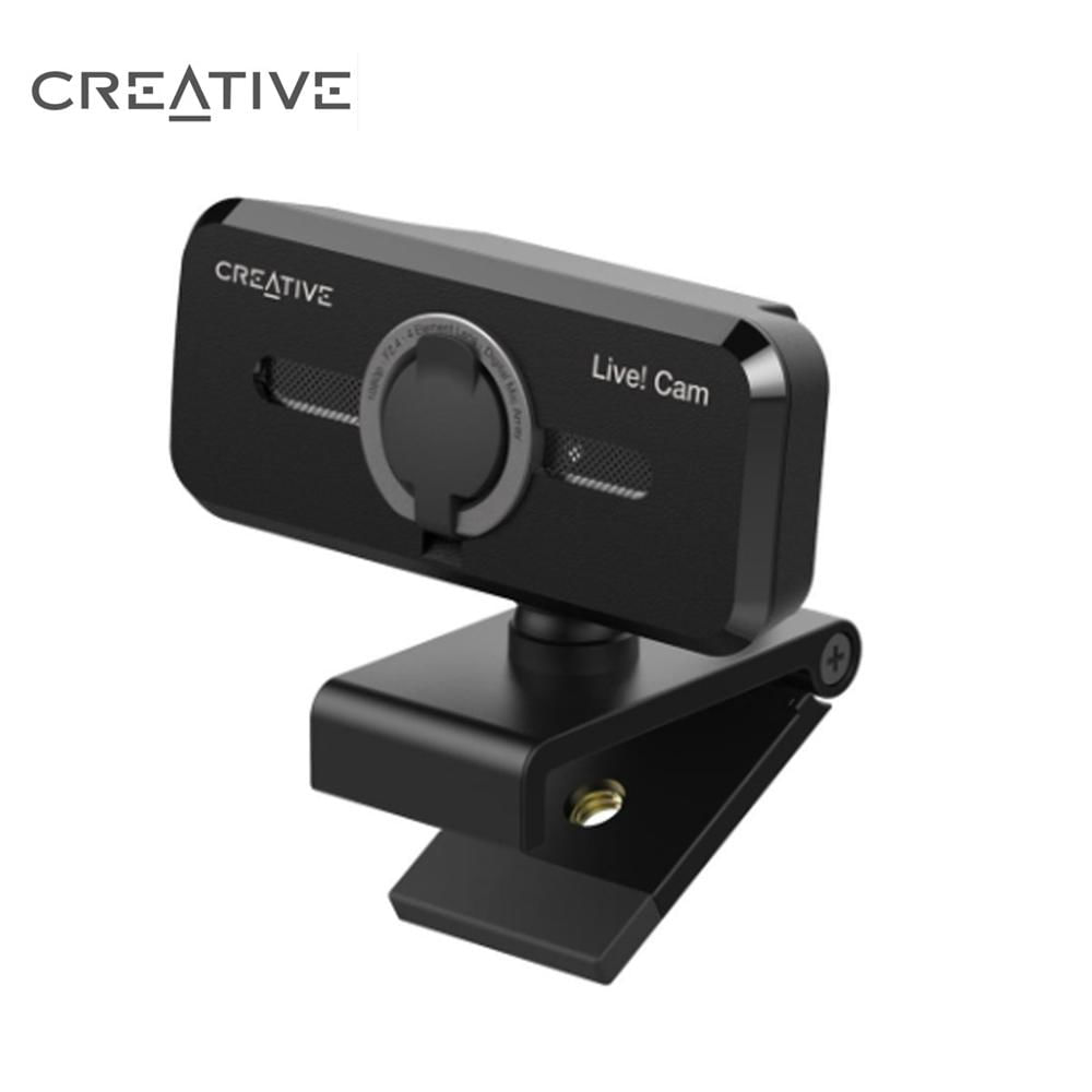 CÁMARA CREATIVE LIVE CAM SYNC V2 FHD 1080P CON TAPA DUAL MIC USB NEGRA 73VF088000000