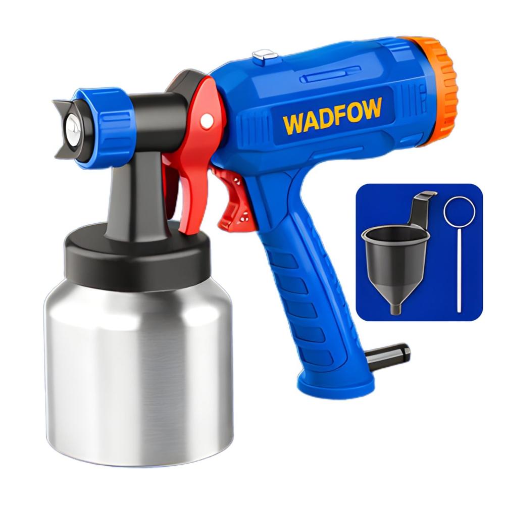 Pistola para Pintar 500W con vaso de aluminio 800ML Wadfow WEG1A181