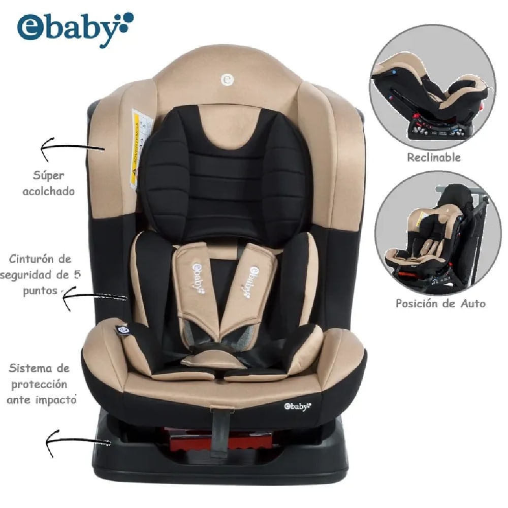 Silla de Auto Reclinable MASI Beige