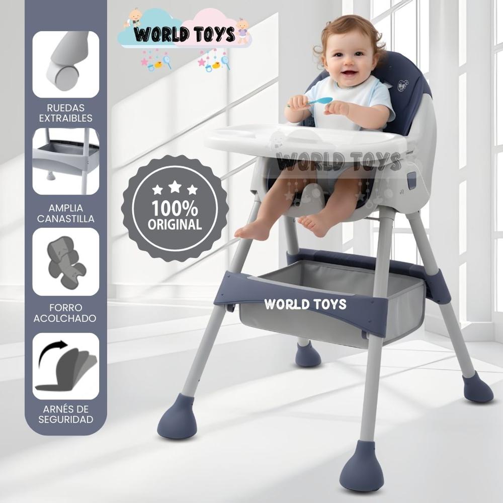 Silla de Comer para Bebé LUXI Edición Exclusiva  Blue
