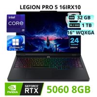 LAPTOP GAMER LENOVO LEGION PRO 5 16IRX10 INTEL CORE i9  RAM 32GB SSD 1TB 16 WQXGA -83NN0058LM