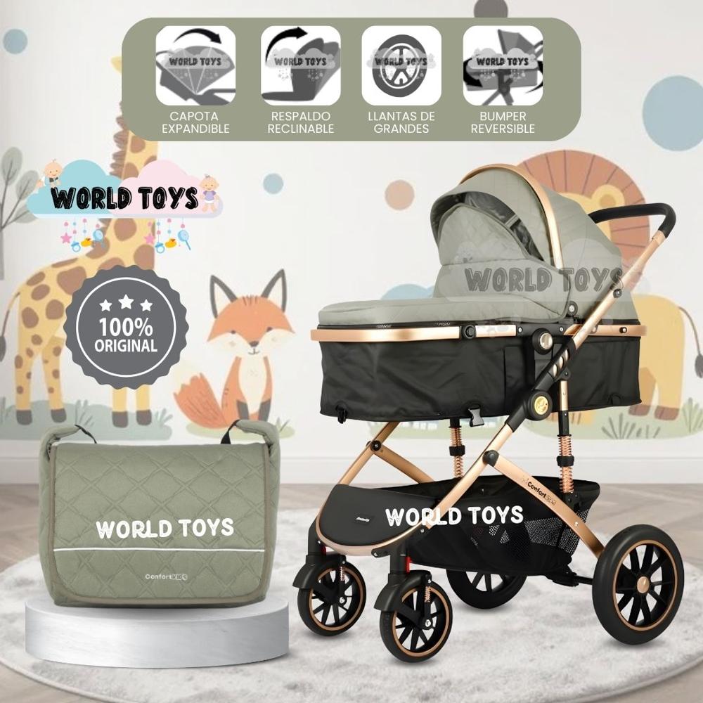 Coche Moisés Travel System de Lujo NEW ORLEANS con Bolso Pañalero Green