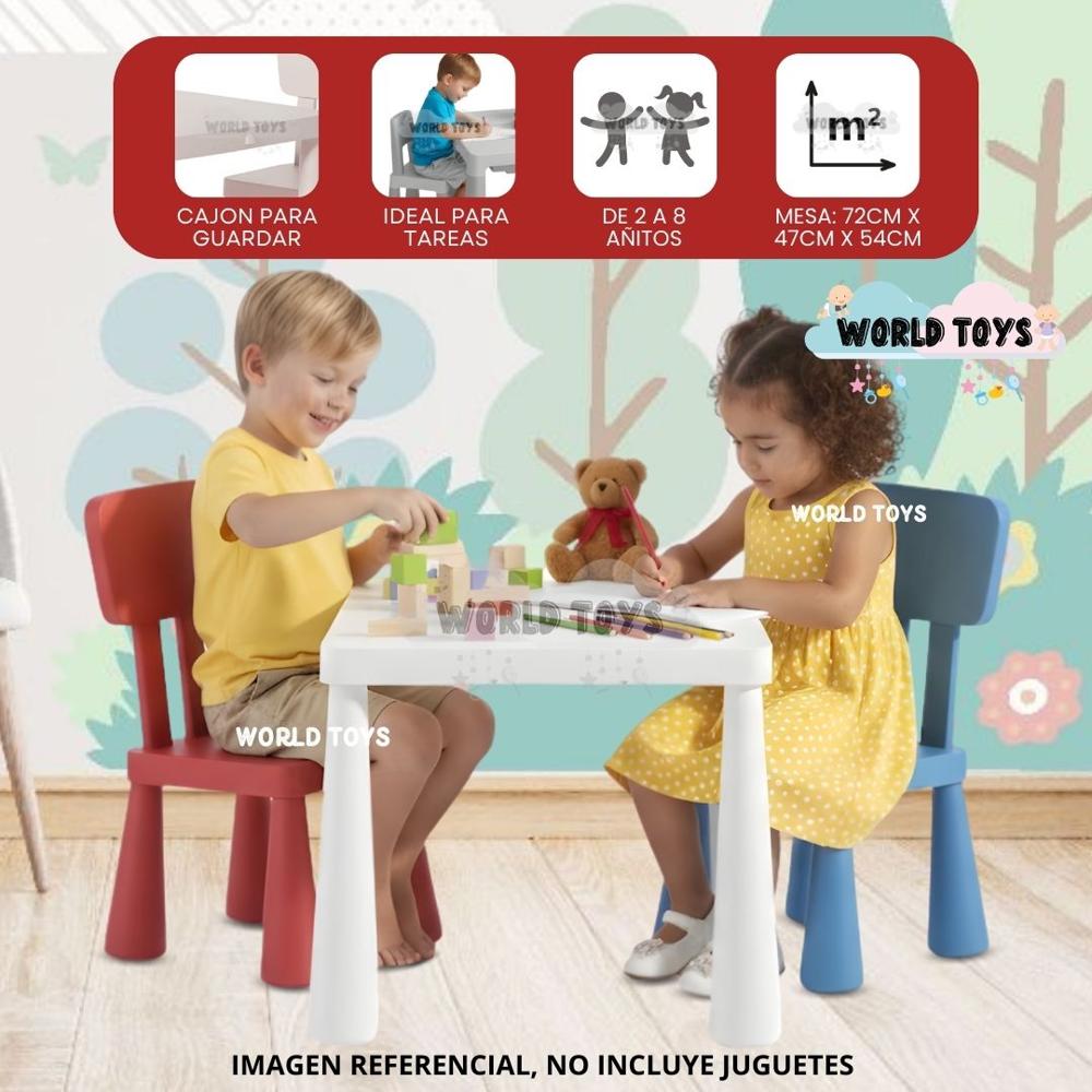 Mesa De Estudio Para Niños PLAY WORK Edición Limitada Color Tri