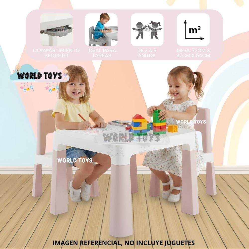 Mesa De Juegos Para Niños EDU PLAY Colección Exclusiva Pink