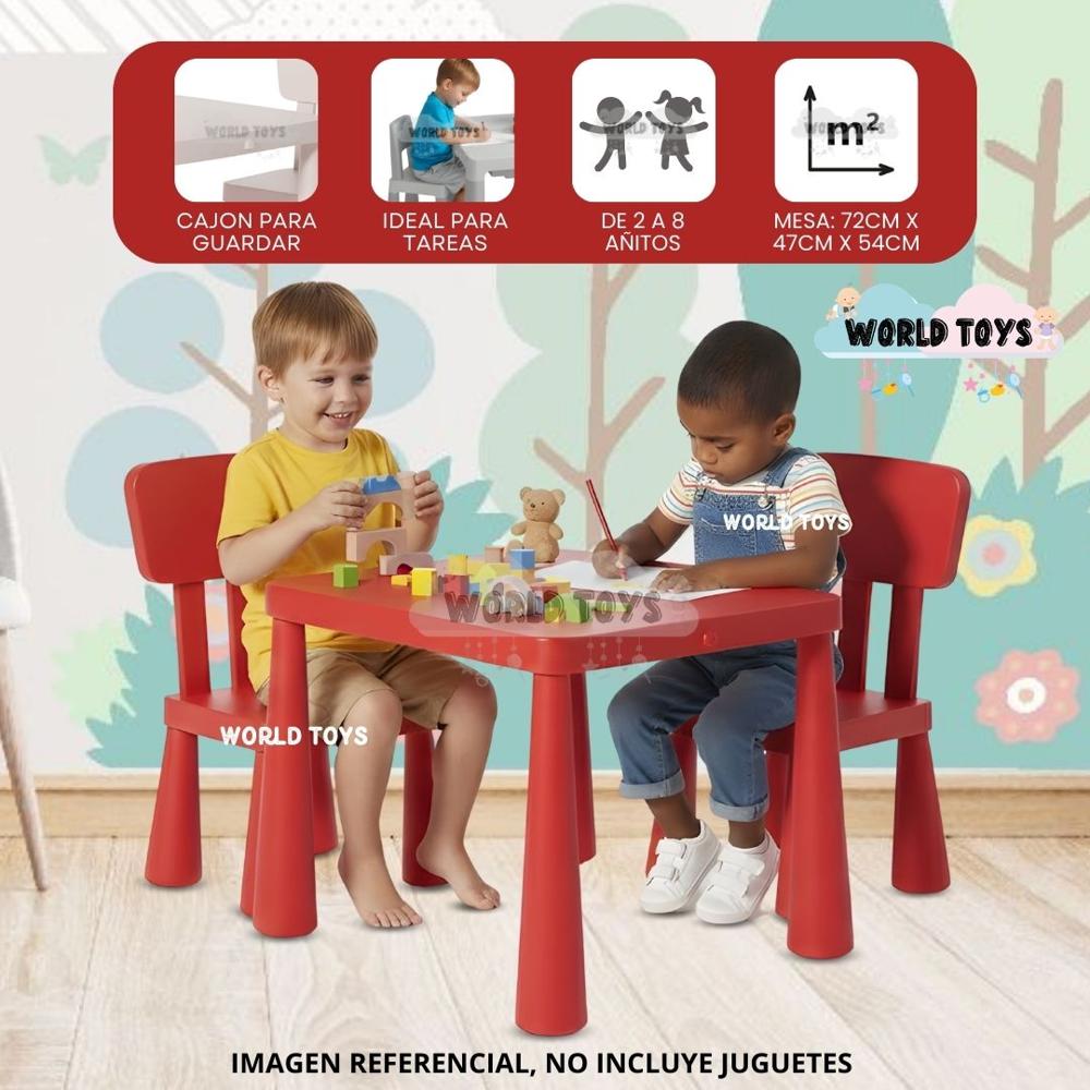 Mesa De Estudio Para Niños PLAY WORK Edición Limitada Red