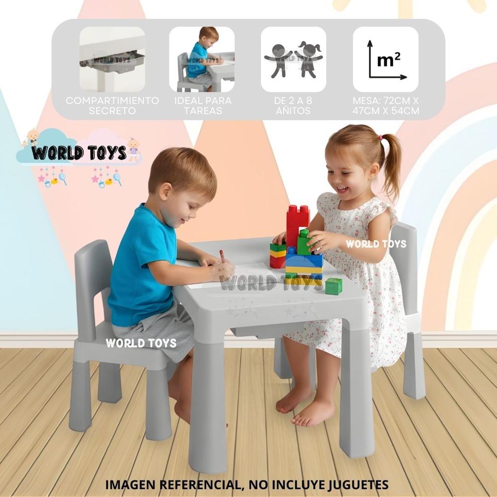 Mesa De Juegos Para Niños EDU PLAY Colección Exclusiva Gray