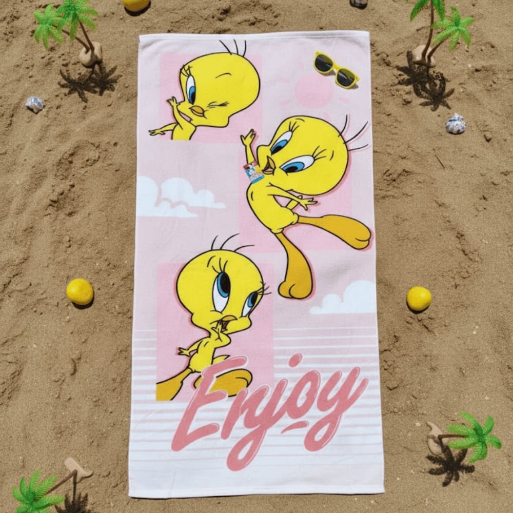 Toalla para Playa Pollito Amarillo 140x70cm