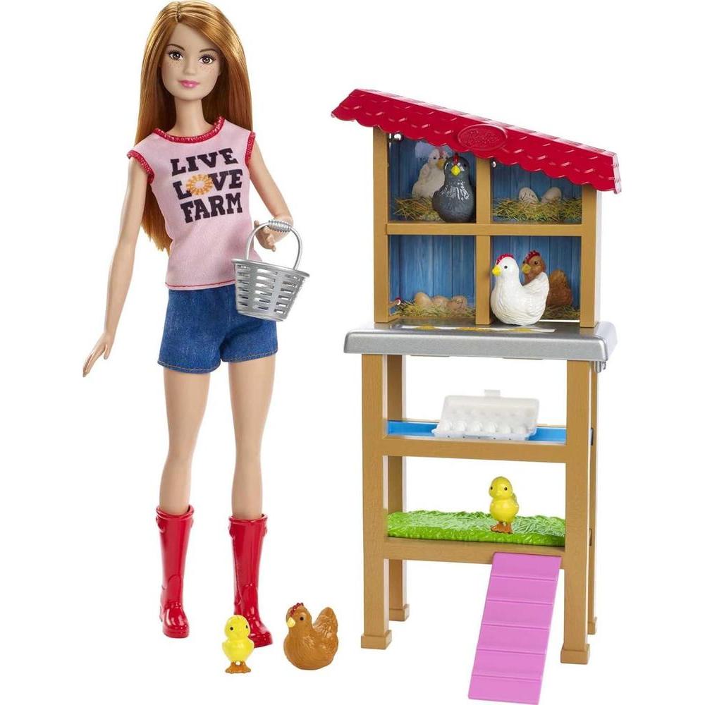 Juguete Barbie Barbie Chicken Farmer Doll Pelirroja
