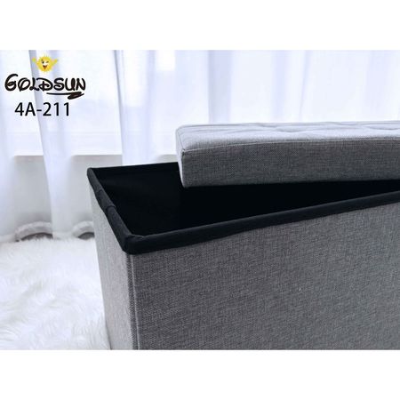 CAJA BAUL ORGANIZADORA DE ALMACENAMIENTO DE 76CM GRIS Gris