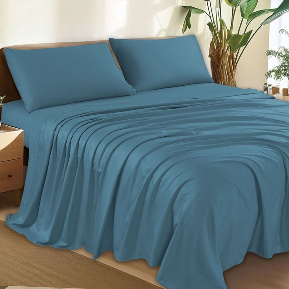 JUEGO DE SÁBANAS LUXURY 2 PLAZAS Y MEDIA