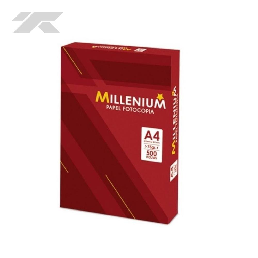 Papel Bond Millenium A4 75gr Paquete 500 hojas