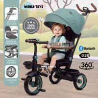 Triciclo Guiador Plegable FOLDING con Bluetooth Green