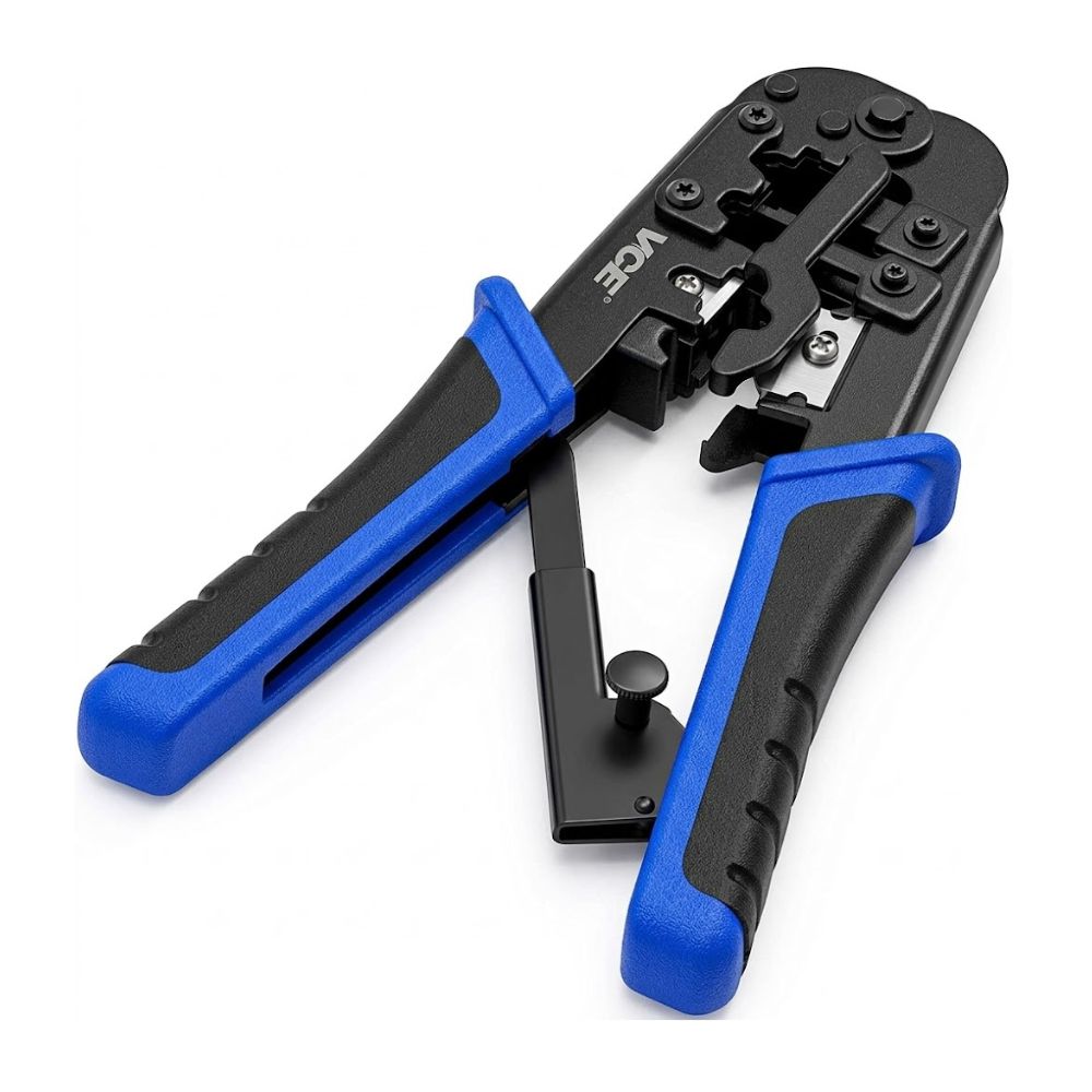 Crimpadora Pro 3-en-1 Alicate para RJ45 RJ11 y RJ12