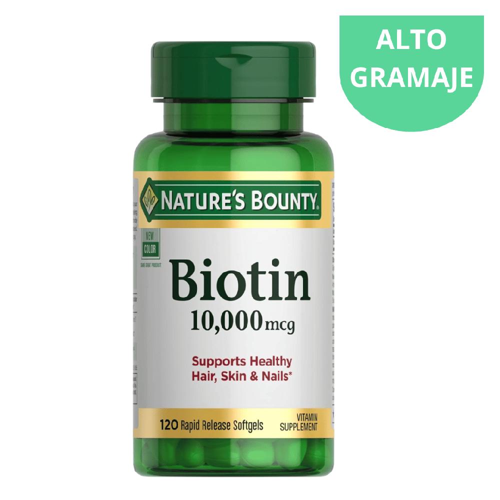 Biotina 10 000 MCG Nature's Bounty 120 cápsulas