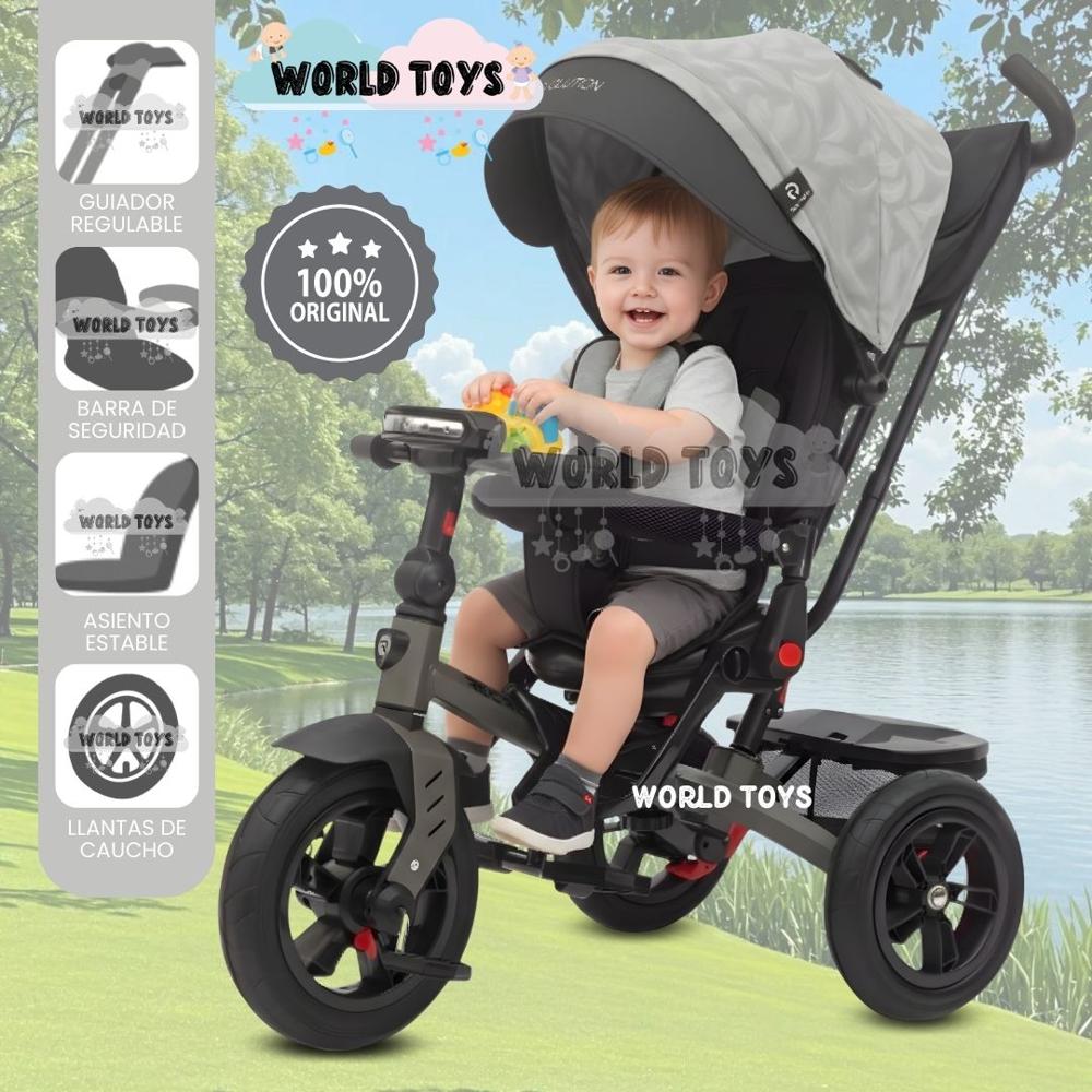 Triciclo Guiador para Niños EVOLUTION Edición Limitada Gray