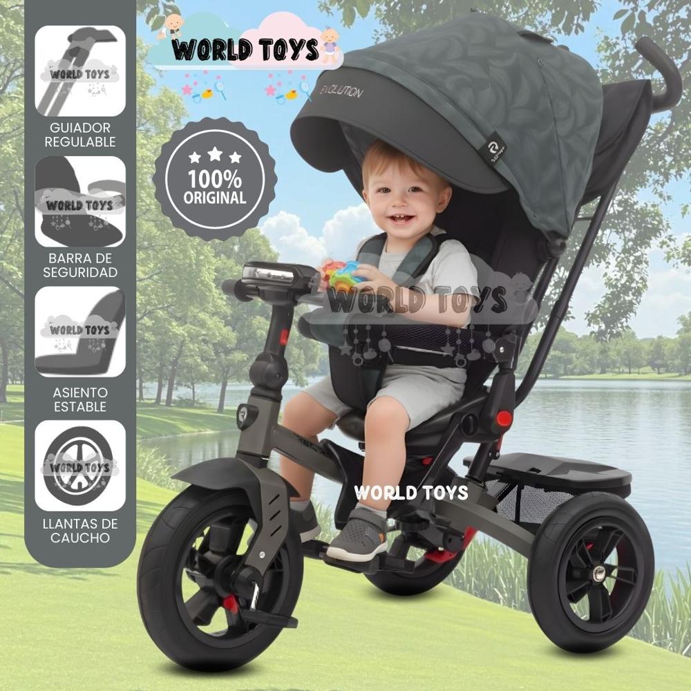 Triciclo Guiador para Niños EVOLUTION Edición Limitada Green