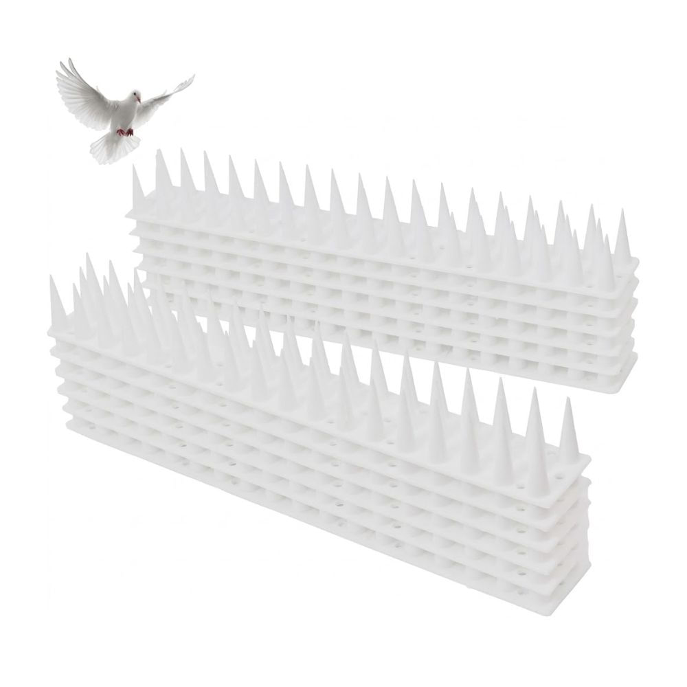 Kit 12 Púas Antipájaros Exterior  5.4 Metros Totales